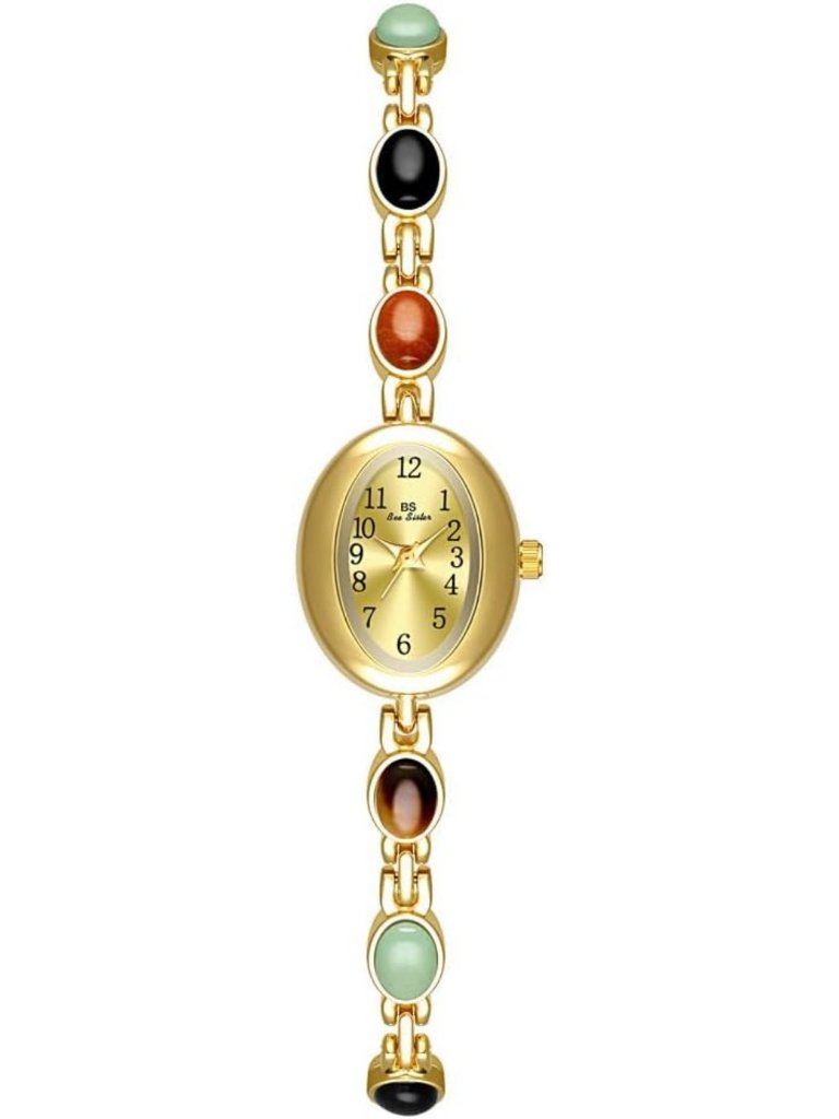 Petite Vintage Colorful Jade Beaded Watch | Waterproof Fashion Bracelet